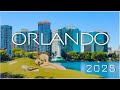 4K Orlando Walking Tour 2025 ICON Park Downtown Orange Ave Park Eola Florida Orlando
