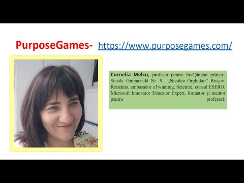 Conferința „Educație online”- utilizarea platformei PurposeGames