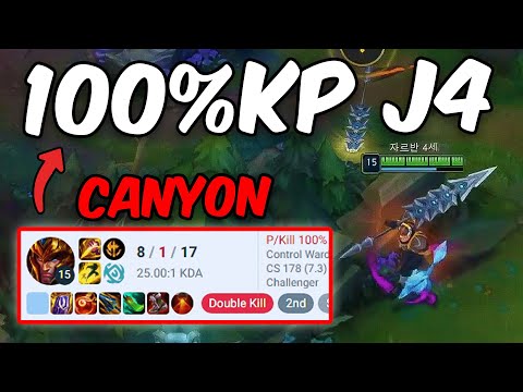 CANYON INSANE JARVAN GAME ON KOREA CHALLENGER