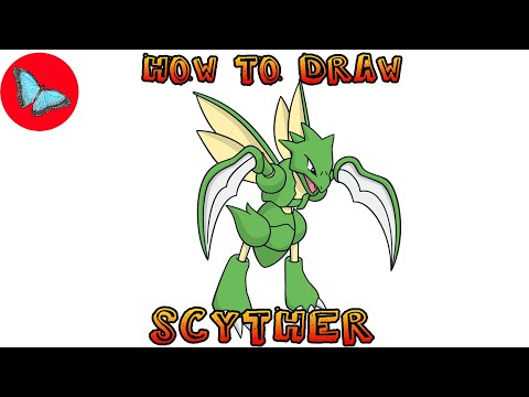 How To Draw Scyther Pokemon | Drawing Animals