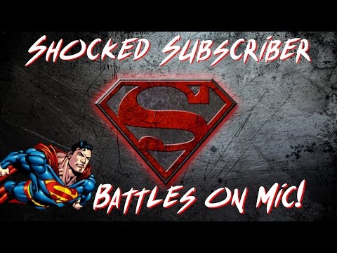 SHOCKED SUBSCRIBER (ON MIC) BATTLES MY SUPERMAN | Injustice 2 Countdown