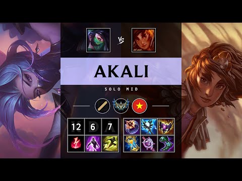 Akali Mid vs Taliyah - VN Challenger Patch 25.08