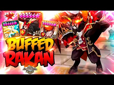 Chene and Cabrera Destroy Enemies with BUFFED RAKAN - Summoners War