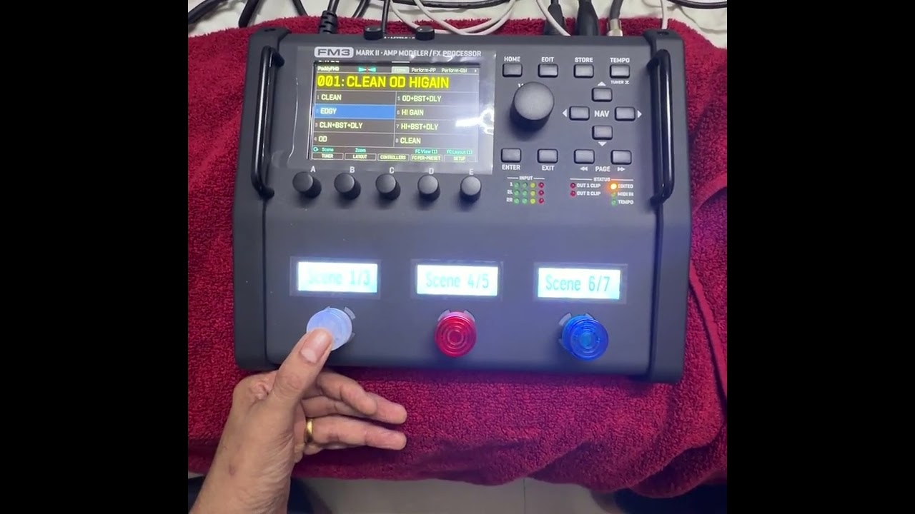 Fractal FM3: Setting Up Foot Switches For Playing Live: 9 functions  in 3 Switches!