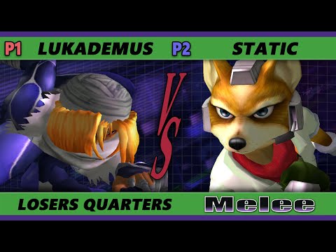S@X 421 Losers Quarters - Lukademus (Sheik) Vs. Static (Fox, Falco) Smash Melee - SSBM