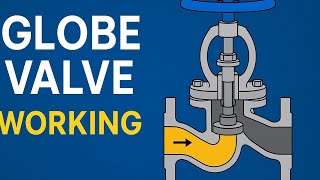 How globe valve works ? Globe valve working animation, what is globe valve #globevalve
