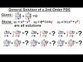 Math: Partial Differential Eqn. - Ch.1: Introduction (16 of 42) Some Solutions of a 2nd Order PDE