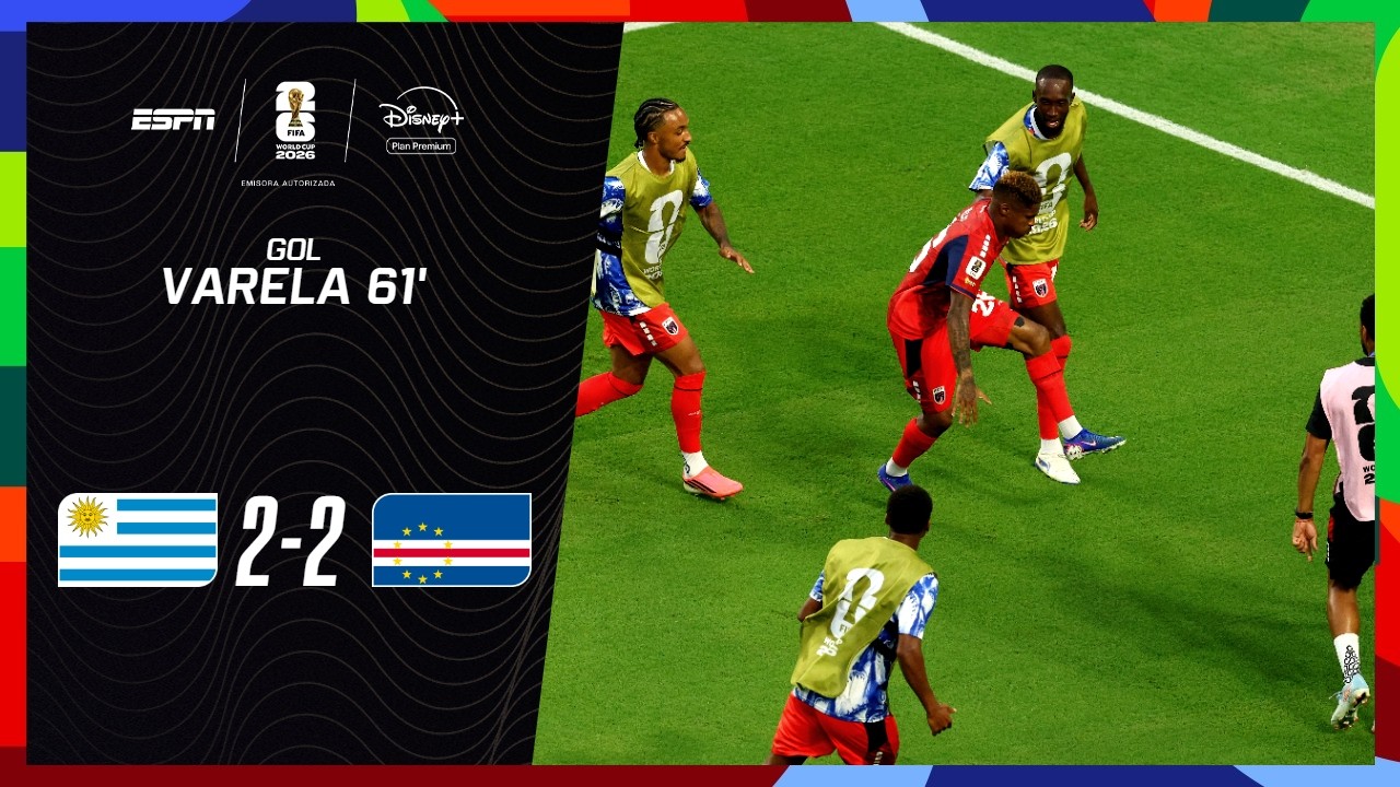 INCREÍBLE ERROR DE MUSLERA Y CABO VERDE DE VOZINHA IGUALÓ ANTE URUGUAY