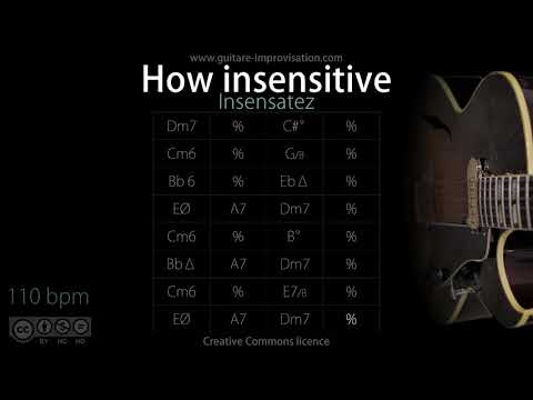 How Insensitive (110 bpm) : Bossa/Jazz Backing Track