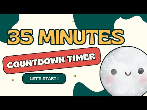 MOON COUNTDOWN ! 35 MINTES 35:00 🌝 countdown timer from 35 minutes to zero in minutes and seconds
