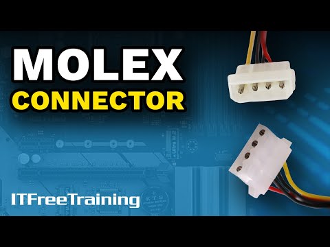 Part of a video titled Molex Connectors - CompTIA A+ 220-1101 – 1.9 - YouTube