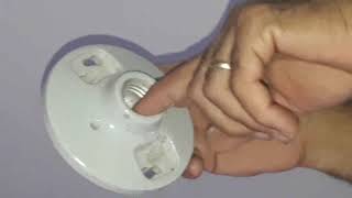 Roseta para bombillo eléctrica como instalar