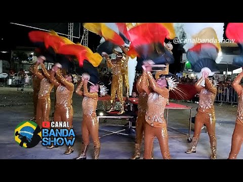 Corpo coreográfico da Banda Marcial Cultural na Final do Campeonato baiano AFAB-BA 2025