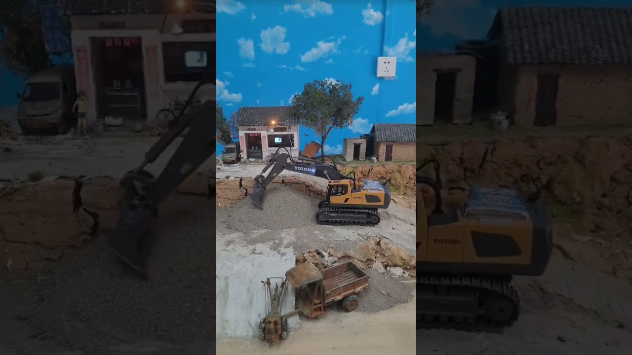 Mini Excavator with mini environment