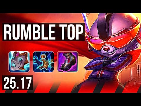 RUMBLE vs JAX (TOP) | 6 solo kills, Dominating, 8/3/7 | KR Master | 25.17