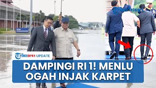 Adab Menlu Sugiono Ogah Injak Karpet saat Dampingi Prabowo, Pilih Menepi meski Digandeng RI 1