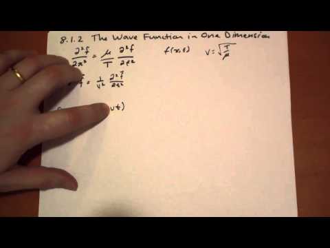 8 1 2 The Wave Function in One Dimension