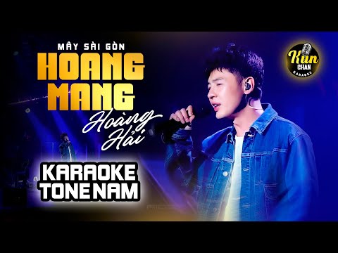 Karaoke Hoang Mang - Hoàng Hải | Nhạc Trẻ Tone Nam | Mây Sài Gòn