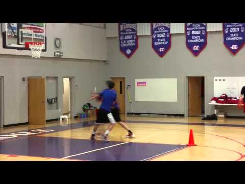 Adam Sledd vs Brendan Newton (off the dribble low contact drill)