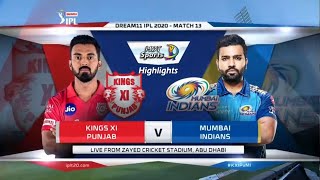 Match 13 - Mumbai Indians vs Kings XI Punjab | Full Match Highlights | IPL 2020