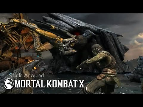 Mortal Kombat X - Swarm Queen D'Vorah Level 1 2 3 Super Moves |Ovipositor Rush|V. Swarm|Stick Around