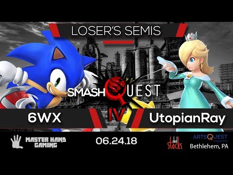 SmashQuest IV -  6WX (Sonic) vs UtopianRay (Rosalina) - Loser's Semifinals