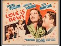 Tyrone Power Loretta Young Don Ameche In Love Is News 1937