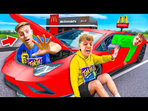 €10,000 for the LAST ONE TO LEAVE THE LAMBORGHINI! 😨 (things escalate...)