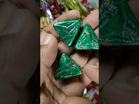 Shiney Green Wrapped Mackintosh's Quality Street Yummy Chocolate #shorts