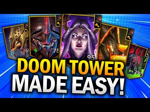 BEST CHAMPS for EVERY DOOM TOWER BOSS - Beginner Tips - Raid: Shadow Legends Guide