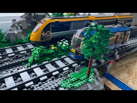 Zug und Straßenbahnstrecke , Folge 74 Lego Klemmbaustein Stadt Baustein