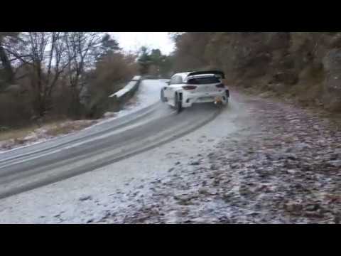 Test pré Monté-Carlo Hyundai i20 WRC 2017 ( Dani Sordo ) et Hyundai I20 R5 ( Kevin Abbring )