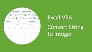 Excel VBA - How to Convert String to Integer