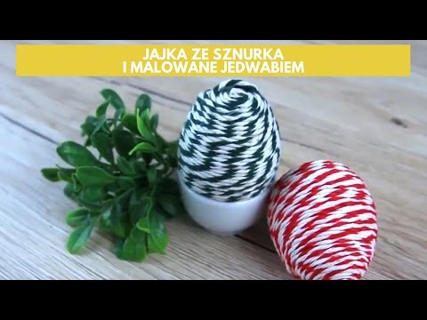 Jedwab i sznurek - czyli 2 sposoby na pisanki #diy #wydmuszki #dekoracjajajek