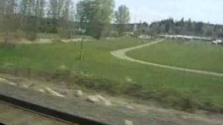 preview picture of video 'Amtrak at Speed Between Chehalis and Centralia WA.wmv'