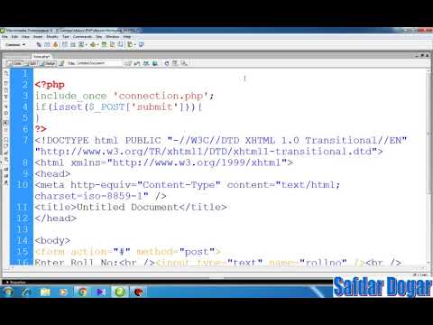 Beginner PHP Tutorial 51 how insert php form data in mysql tables