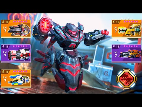 NEW Deathwalker & Missile Rack 16, Ember Gun, Disc Launcher, Graviton Beam, Viper - Mech Arena