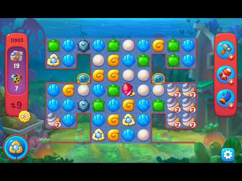 Fishdom Hard Level 11905 (with full seashell) @choraelmin