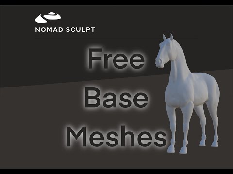 Nomad Sculpt - Add free Base Meshes for Sculpting
