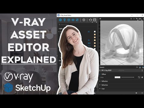 Introduction to V-Ray for SketchUp | Asset Editor Explained | Get Started in V-Ray for SketchUp