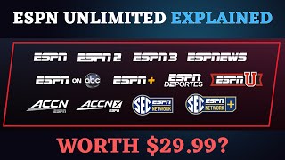 What is ESPN Unlimited Plan — ESPN Unlimited vs ESPN Select Plan