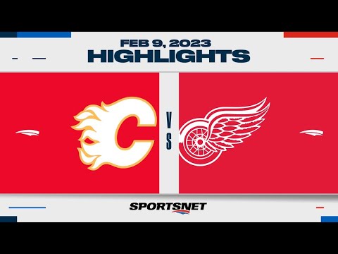 NHL Highlights | Flames vs. Red Wings - February 9, 2023