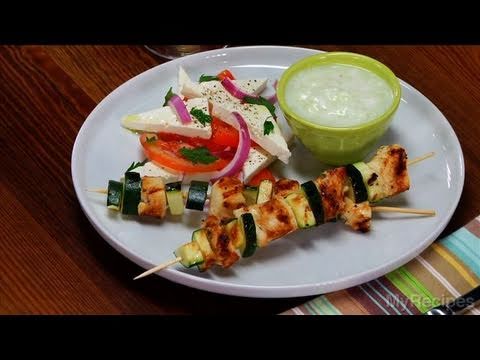 Chicken Souvlaki with Tzatziki Sauce Recipe