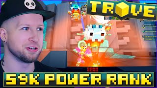 I GOT 59K POWER RANK IN TROVE - Max Level Mystic Gear & Mystic Gems Damage Test - Scyushi Trove PTS