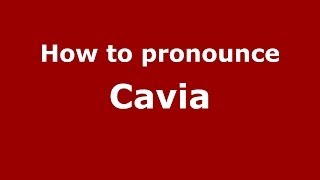 How to pronounce Cavia