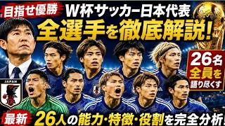 ?【目指せ優勝】W杯サッカー日本代表の全選手をq徹底解説！26名全員を語り尽くす