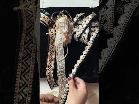 Beautiful Velvet dress design#fashion #velvet #trending #lace #shorts #duafashion