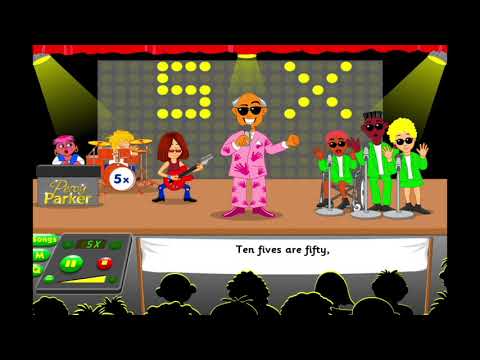 5 Times Table Song - Percy Parker - Say Percy Parker Quickly - with animation and lyrics