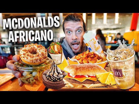 Provando todo o menu do MCDONALDS no Marrocos 😮