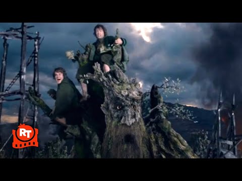 Lord of the Rings: The Two Towers (2002) - The Ents Attack Isengard Scene | Movieclips